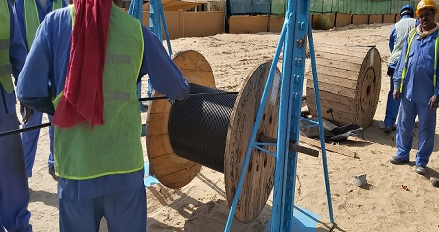 Centaur fiber optic cable installation UAE
