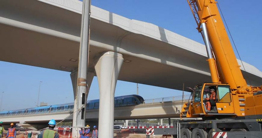 Centaur street lighting installation UAE