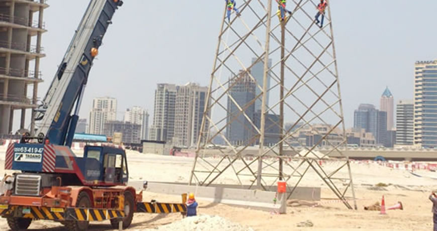 Centaur OHL stringing works UAE